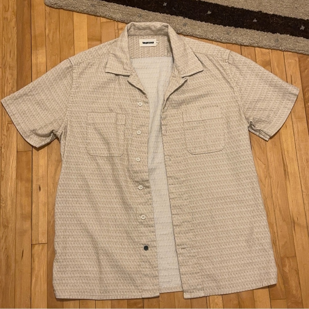 Taylor Stitch Light Tan Casual Button Down Shirt